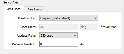 Servo Axis - Axis Data